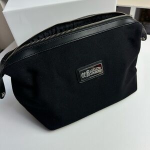 C.O. Bigelow Black Canvas Zip Top Dopp Bag Toiletry Case NWT Rare